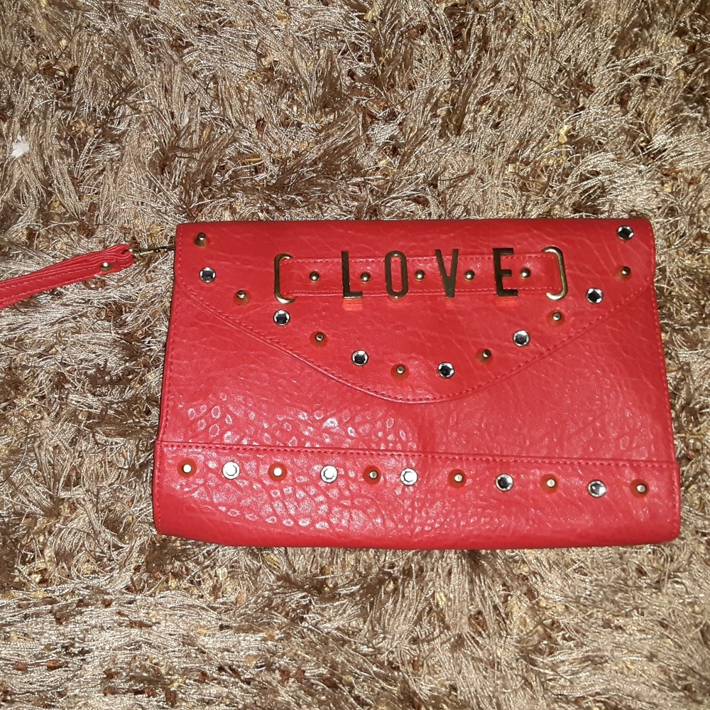 Studded Wristlet Clutch
